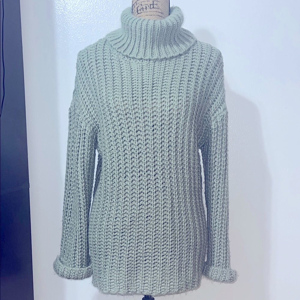 Princess Polly Green Sweater Mini Dress